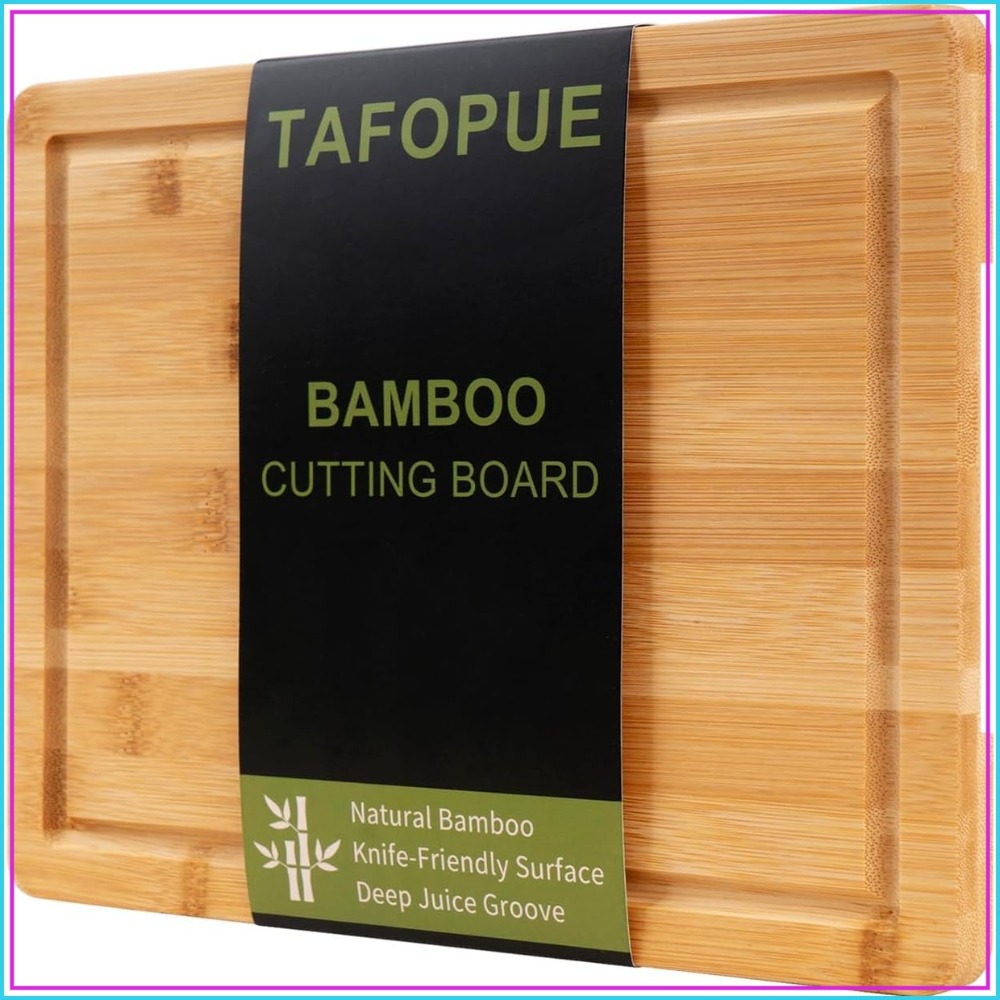 Bamboo Cutting Board - Bamboo Cutting Board with Juice Groove,