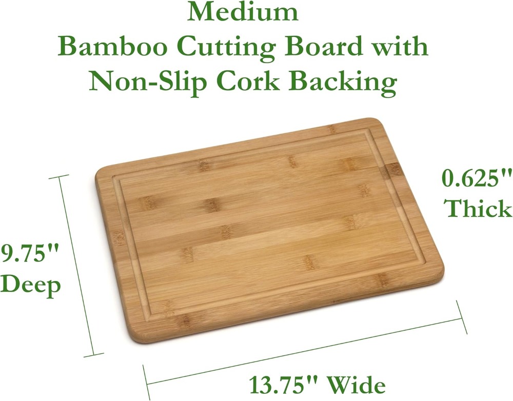 Non-Slip Bamboo Cutting Board  - Bamboo Cutting Board recension och pris