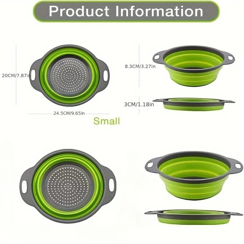 1/2pcs Collapsible Silicone Co - Kitchen Gadgets Store recension och pris