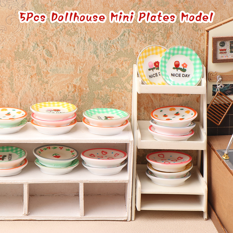 5Pcs 1/12 Dollhouse Mini Plate - Kitchen Gadgets Website recension och pris