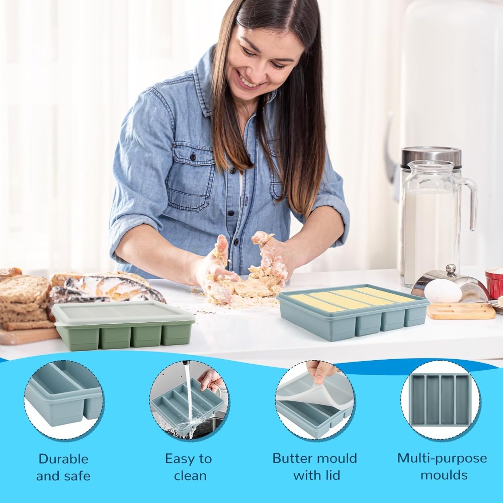 Silicone Freezer Trays with Li - Kitchen Gadgets Store recension och pris