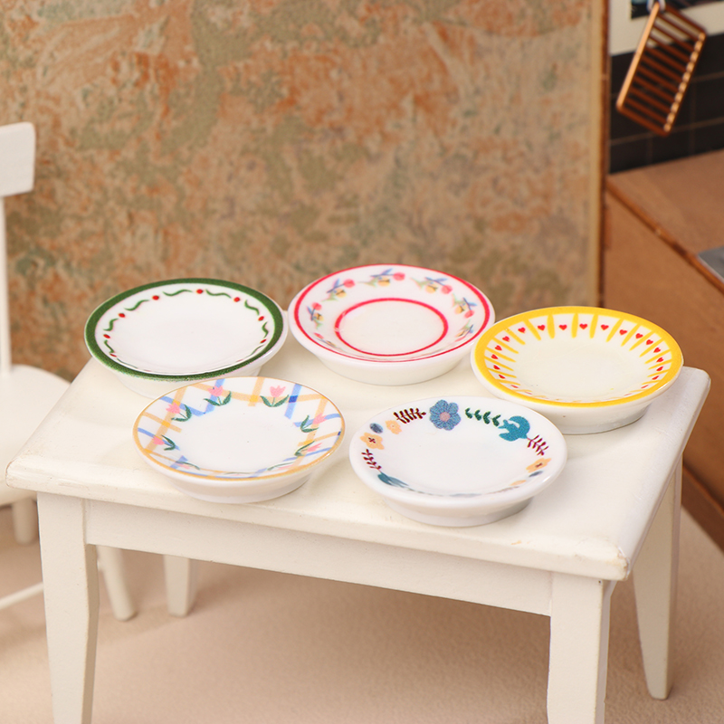 5Pcs 1/12 Dollhouse Mini Plate - Kitchen Gadgets Website recension och pris