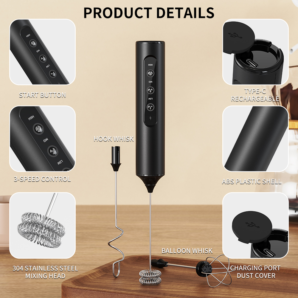 3 in 1 Electric Handheld Milk  - Kitchen Gadgets Electric recension och pris
