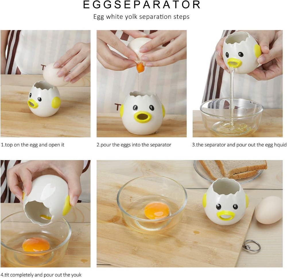 Ceramic Egg Separator - Simple - Egg Separator Tool recension och pris