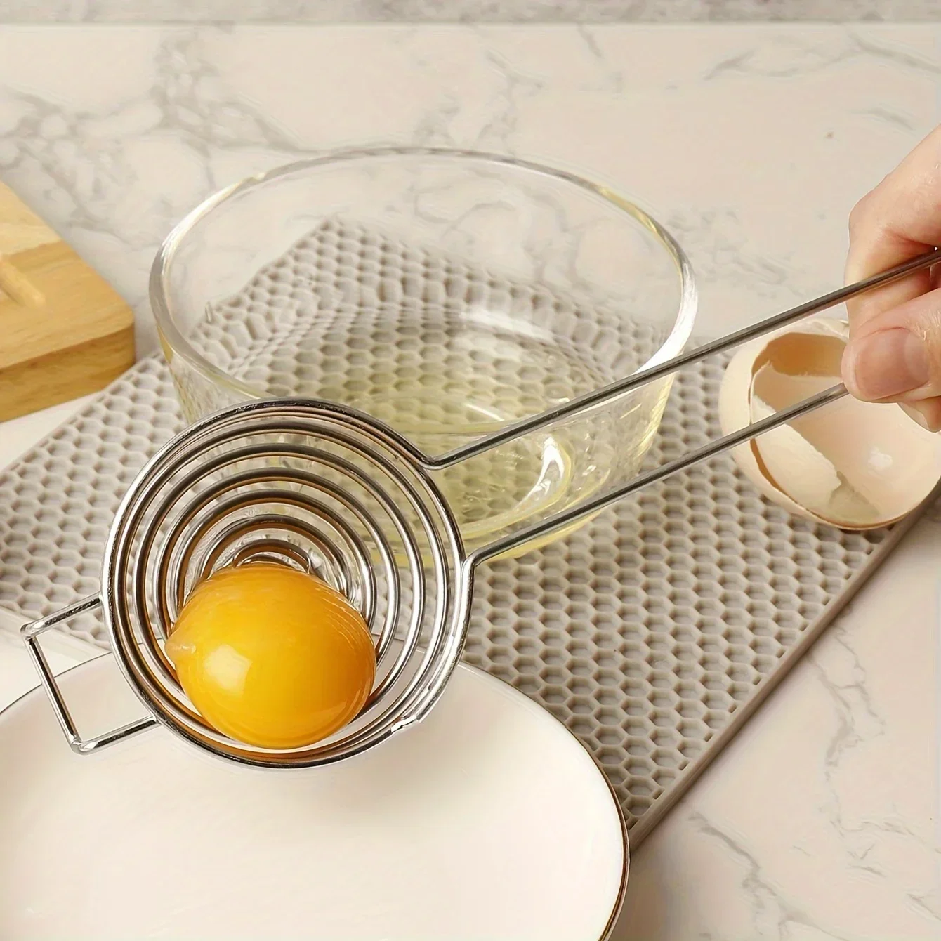 Premium Stainless Steel Egg Yo - Egg Separator Tool recension och pris