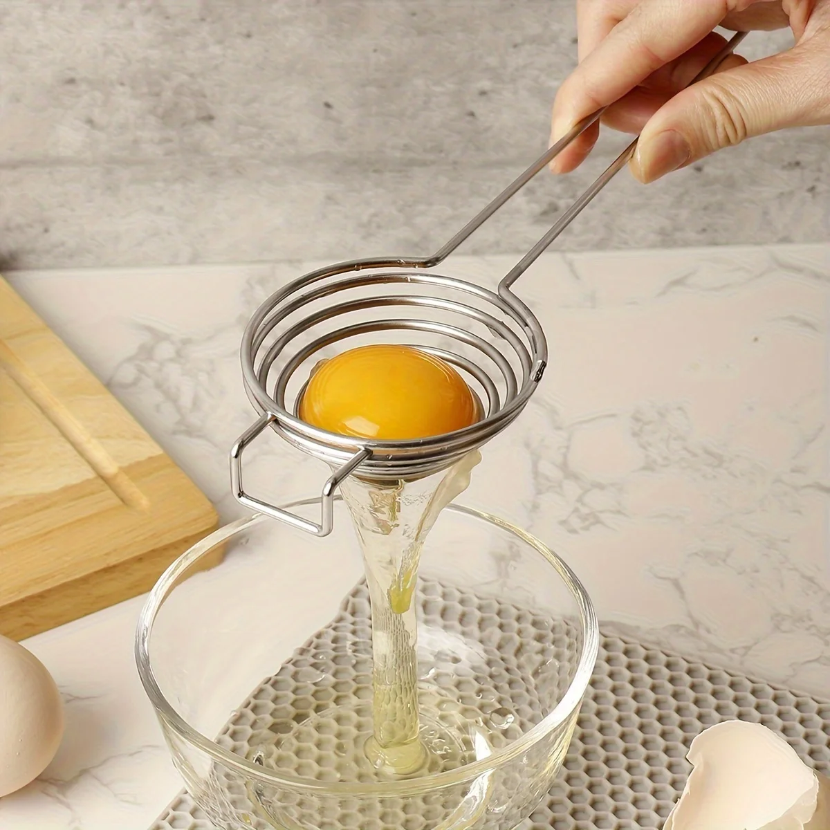 Premium Stainless Steel Egg Yo - Egg Separator Tool recension och pris