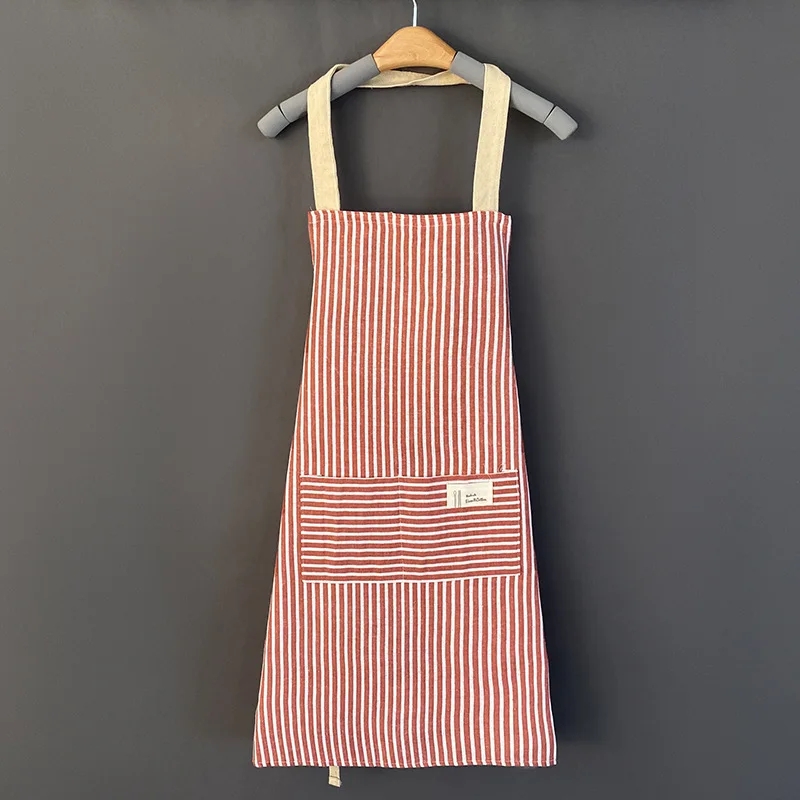 Linen Striped Apron Breathable - Kitchen Gadgets Trending recension och pris