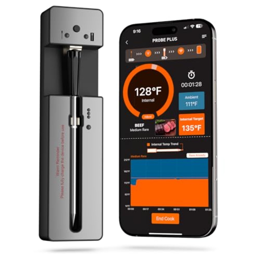 Upgraded Smart Bluetooth Wirel - Meat Thermometer recension och pris