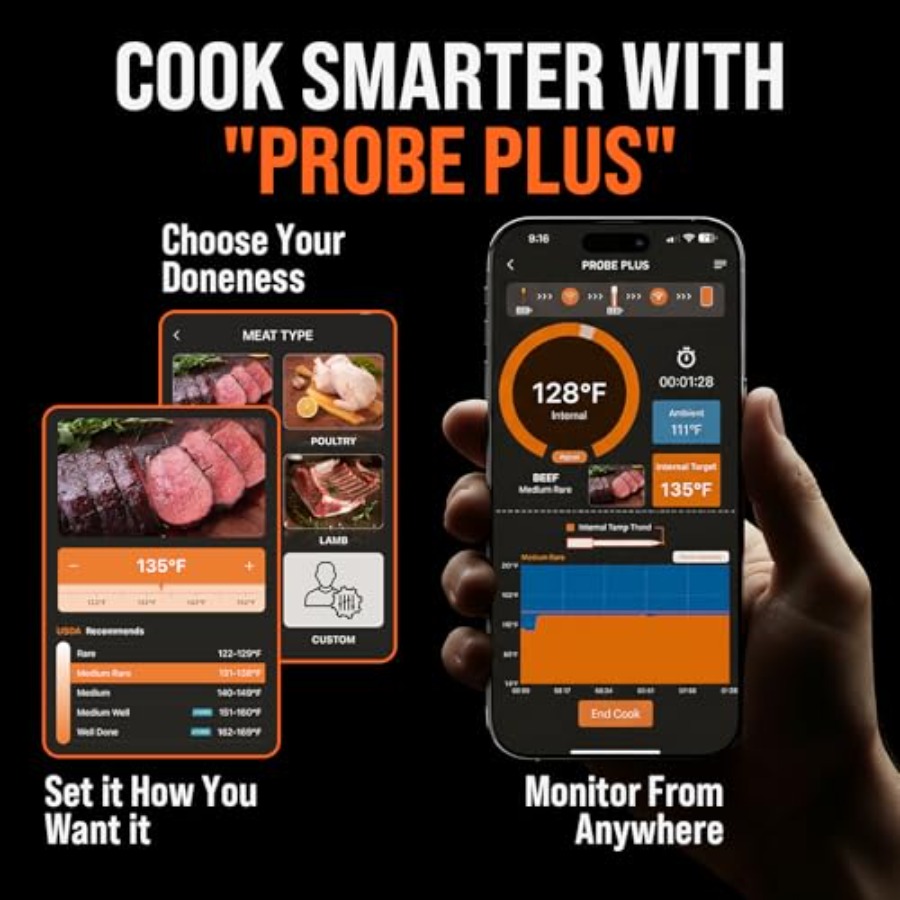Upgraded Smart Bluetooth Wirel - Meat Thermometer recension och pris