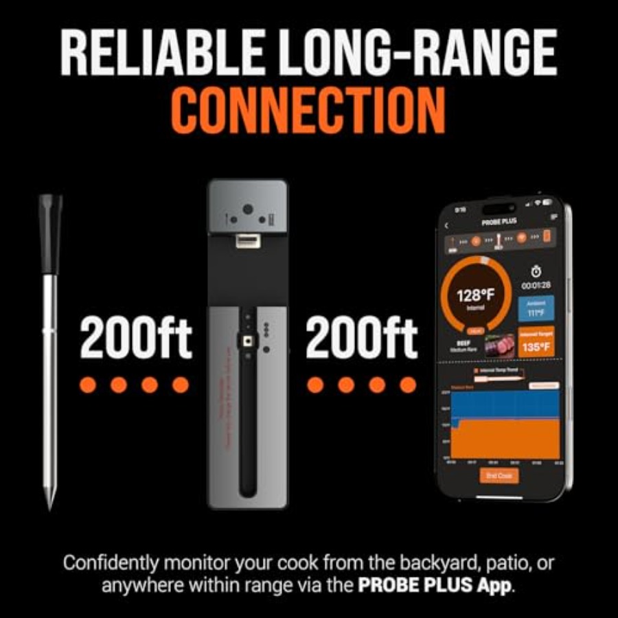 Upgraded Smart Bluetooth Wirel - Meat Thermometer recension och pris