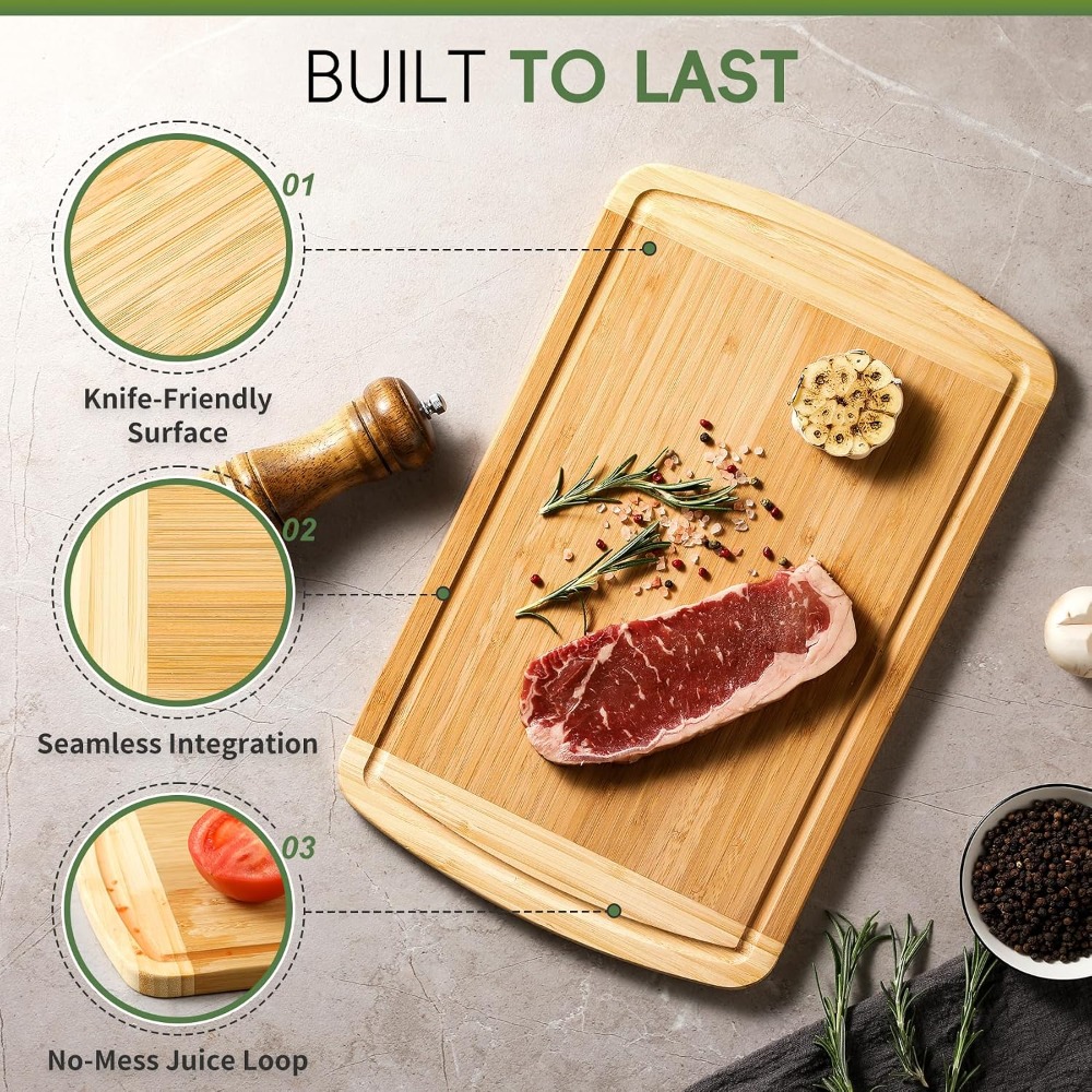 Large Bamboo Cutting Board wit - Bamboo Cutting Board recension och pris