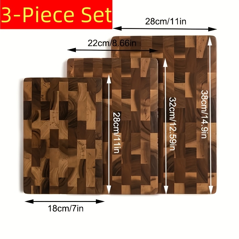 3pcs Set - High Quality Wooden - Bamboo Cutting Board recension och pris