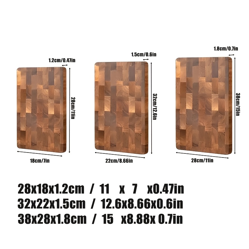 3pcs Set - High Quality Wooden - Bamboo Cutting Board recension och pris