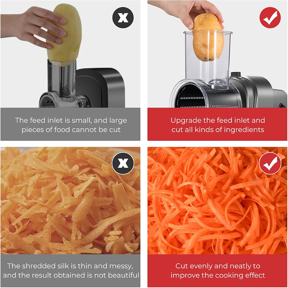 LMETJMA 250W 5 in 1 Electric V - Cheese Grater Box recension och pris