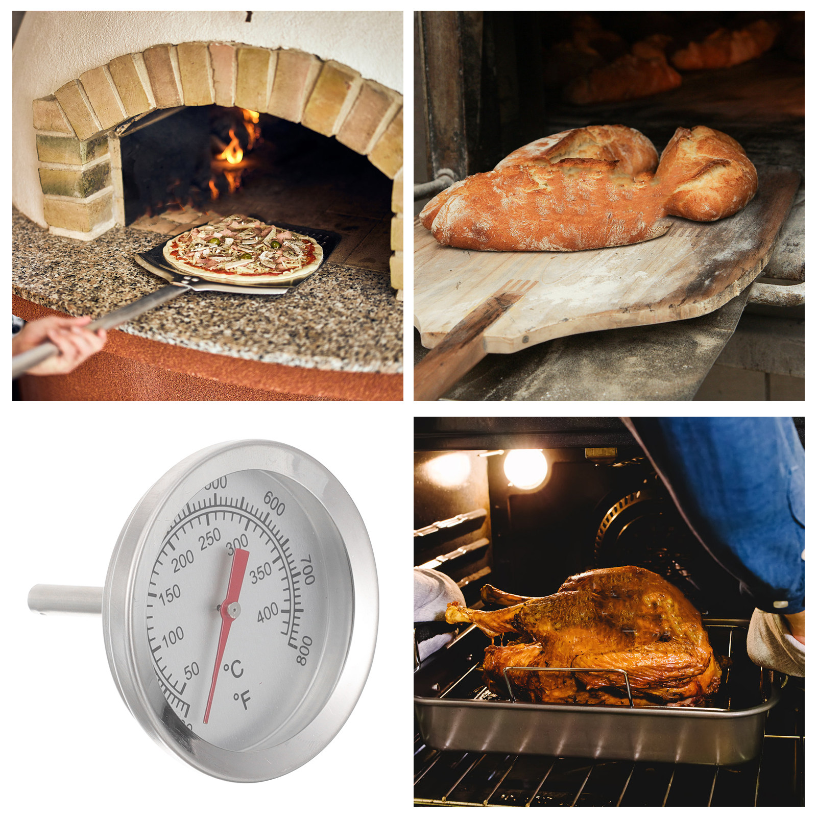 Large Dial Oven Thermometer St - Kitchen Gadgets Electric recension och pris