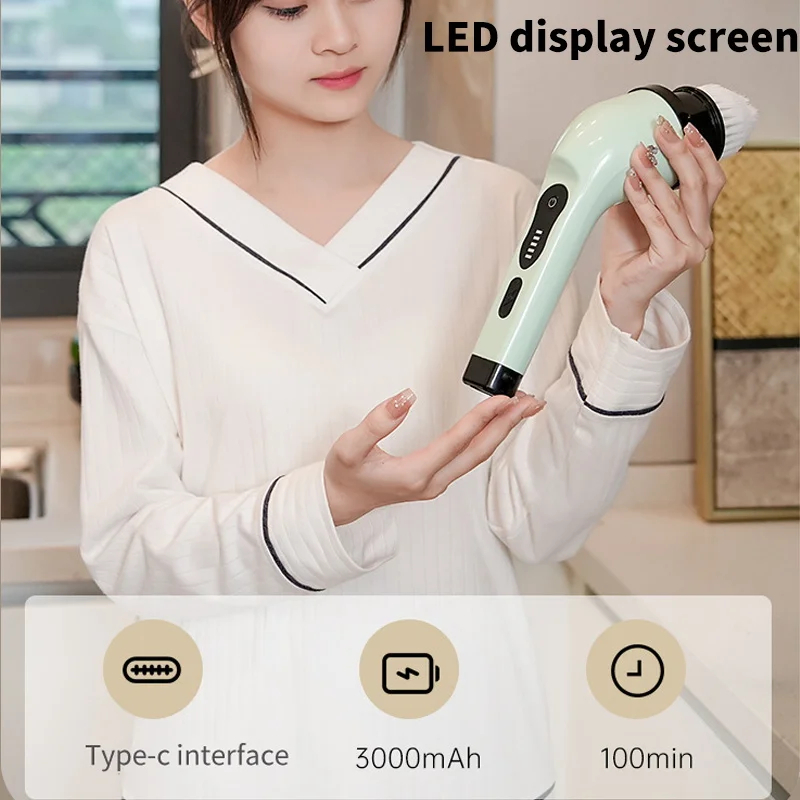 9-in-1 Electric Cleaning Brush - Kitchen Gadgets Electric recension och pris