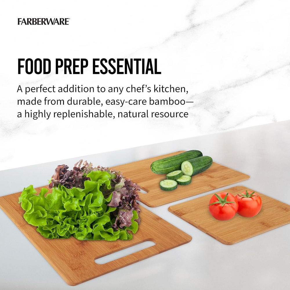 3-Piece Bamboo Cutting Board S - Bamboo Cutting Board recension och pris