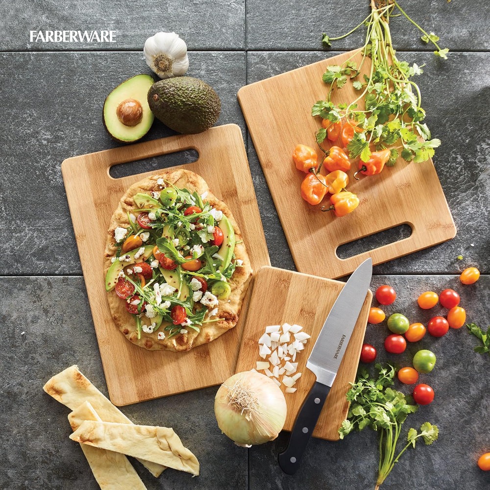3-Piece Bamboo Cutting Board S - Bamboo Cutting Board recension och pris