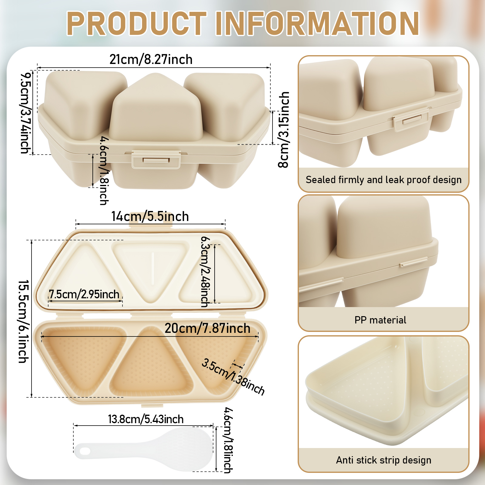 6 In 1 Onigiri Mold Triangle O - Kitchen Gadgets Store recension och pris