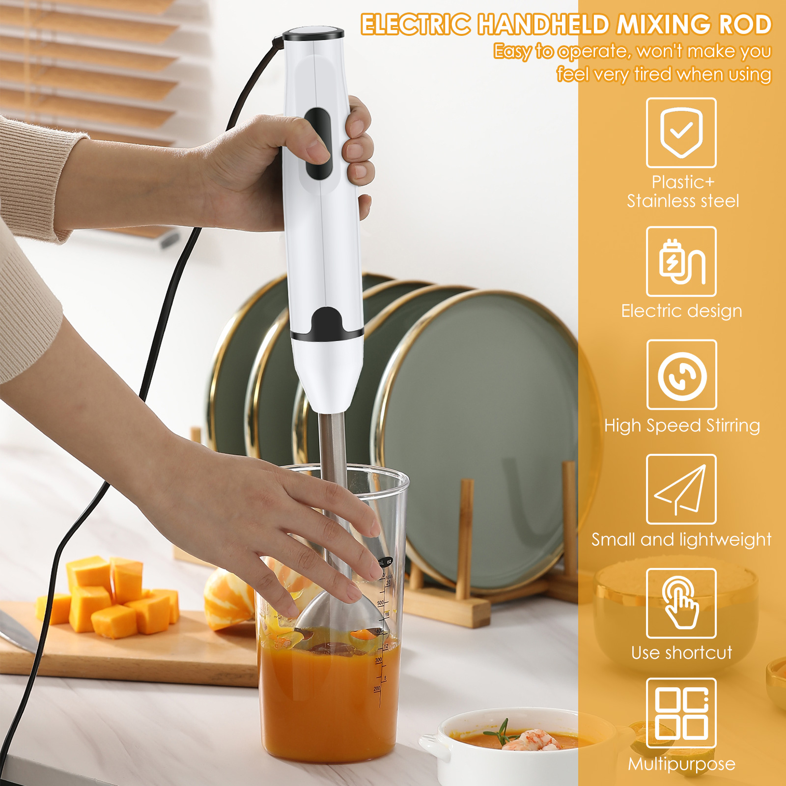 Immersion Blender Stainless St - Kitchen Gadgets Electric recension och pris