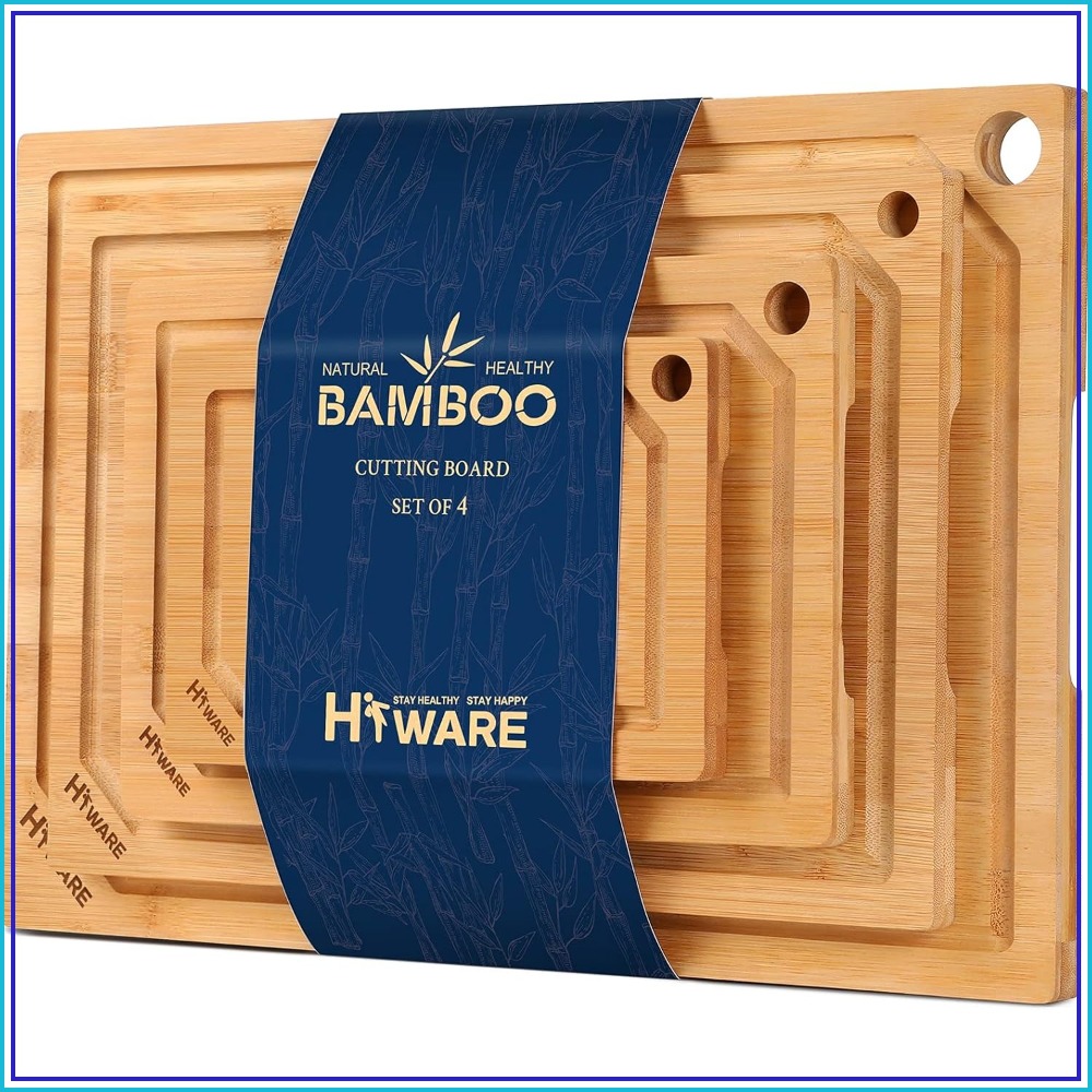 4-Piece Extra Large Bamboo Cut - Bamboo Cutting Board recension och pris