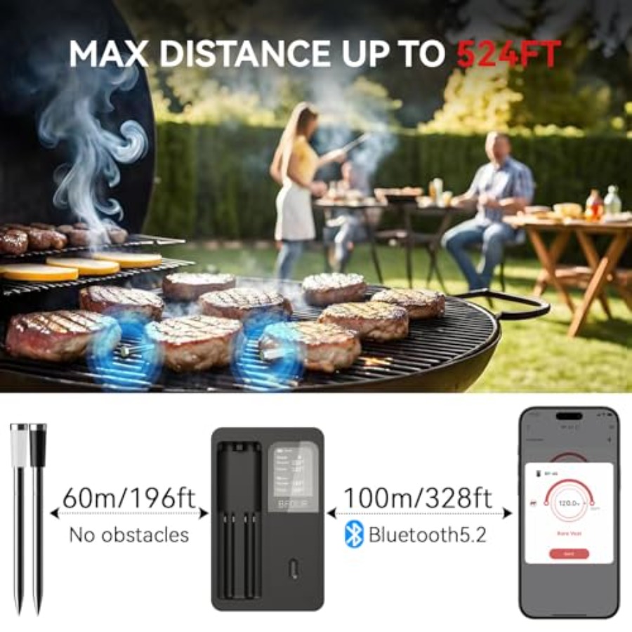 524FT Meat Thermometer Digital - Meat Thermometer recension och pris
