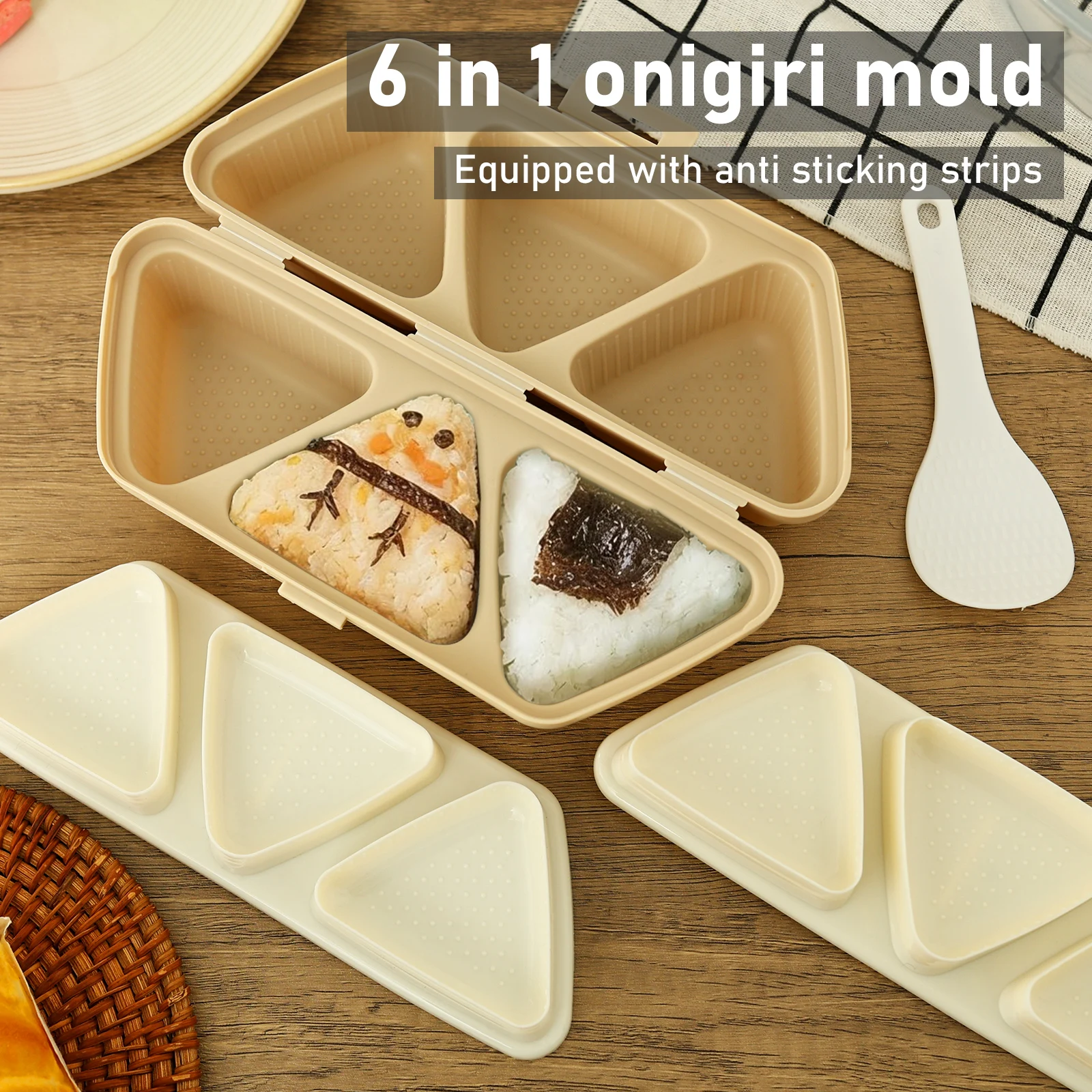 6 In 1 Onigiri Mold Triangle O - Kitchen Gadgets Store recension och pris