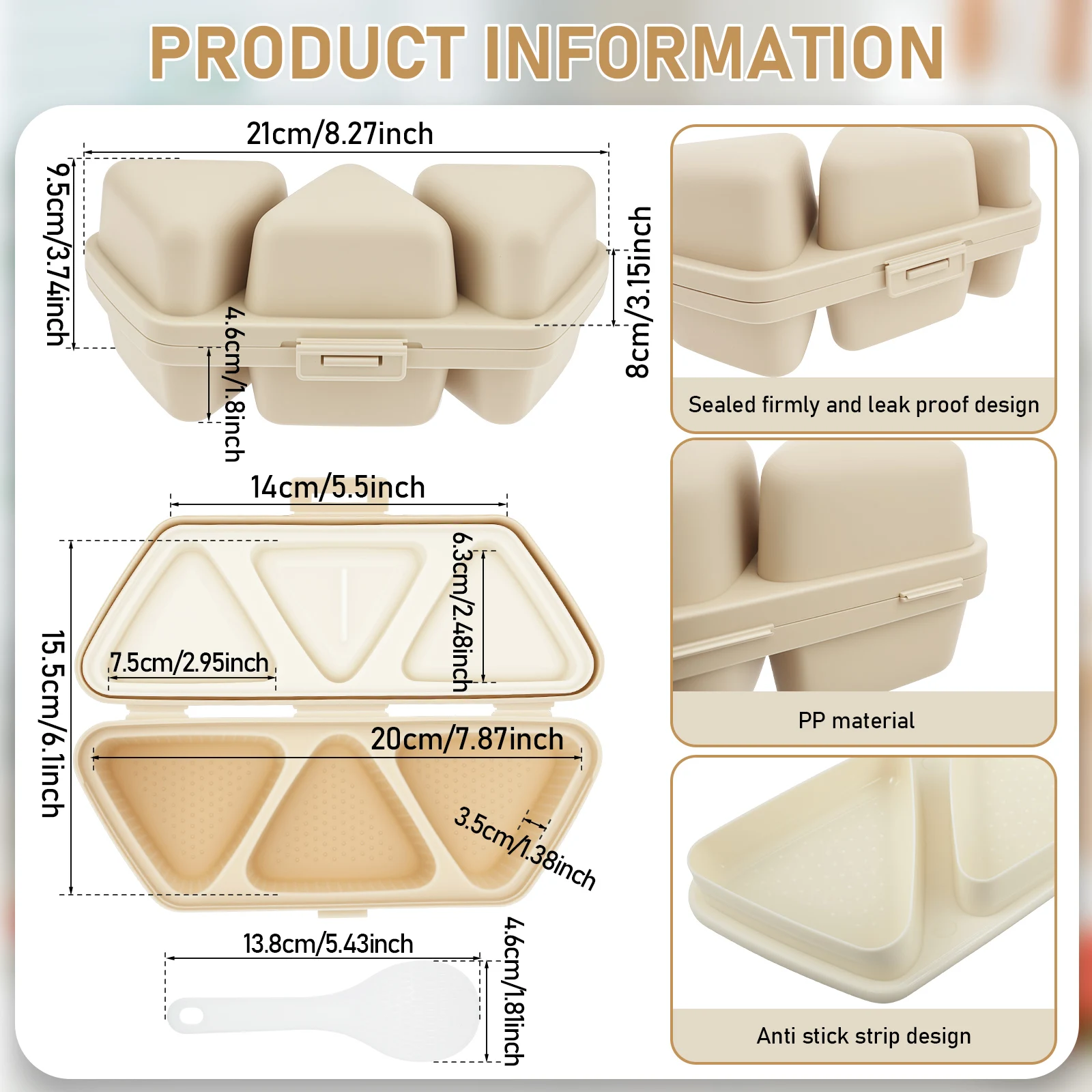 6 In 1 Onigiri Mold Triangle O - Kitchen Gadgets Store recension och pris