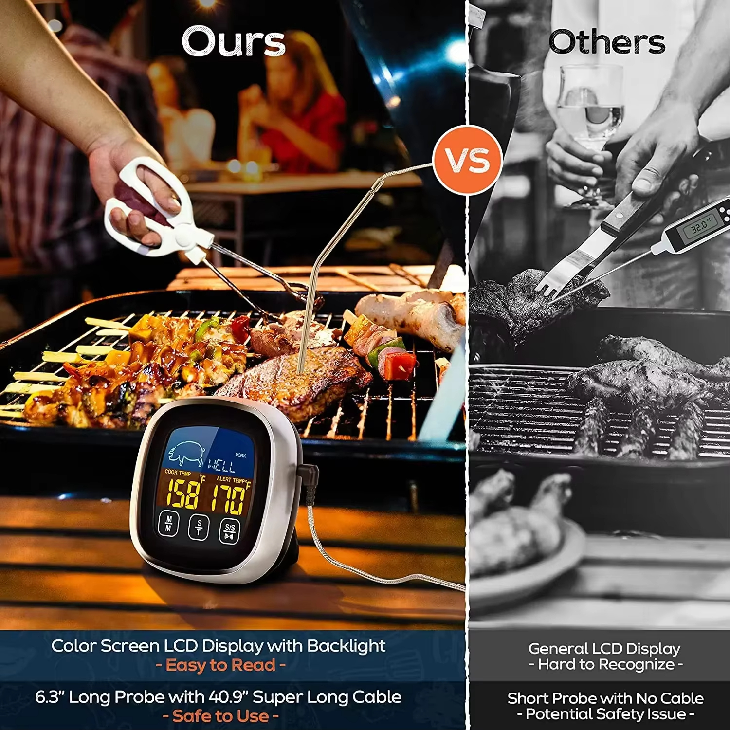 HOMEFISH Digital Meat Kitchen  - Meat Thermometer recension och pris