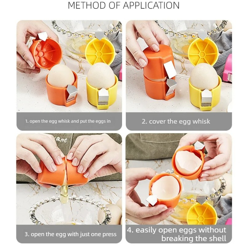 Egg Cracker Beater Yolk White  - Egg Separator Tool recension och pris