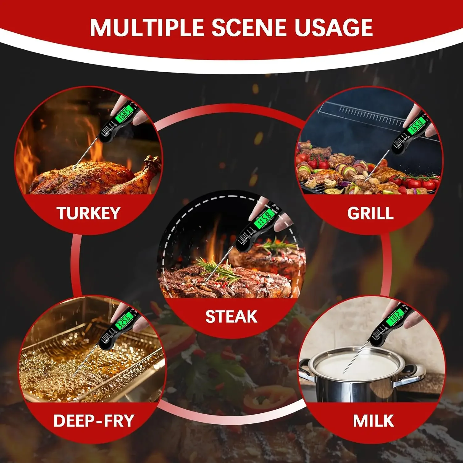 Meat Thermometer Digital，IP67  - Meat Thermometer recension och pris