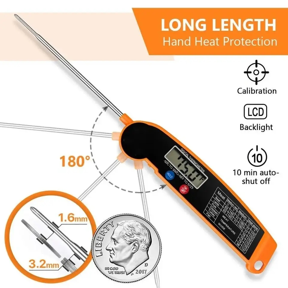 Waterproof Digital Kitchen Foo - Meat Thermometer recension och pris