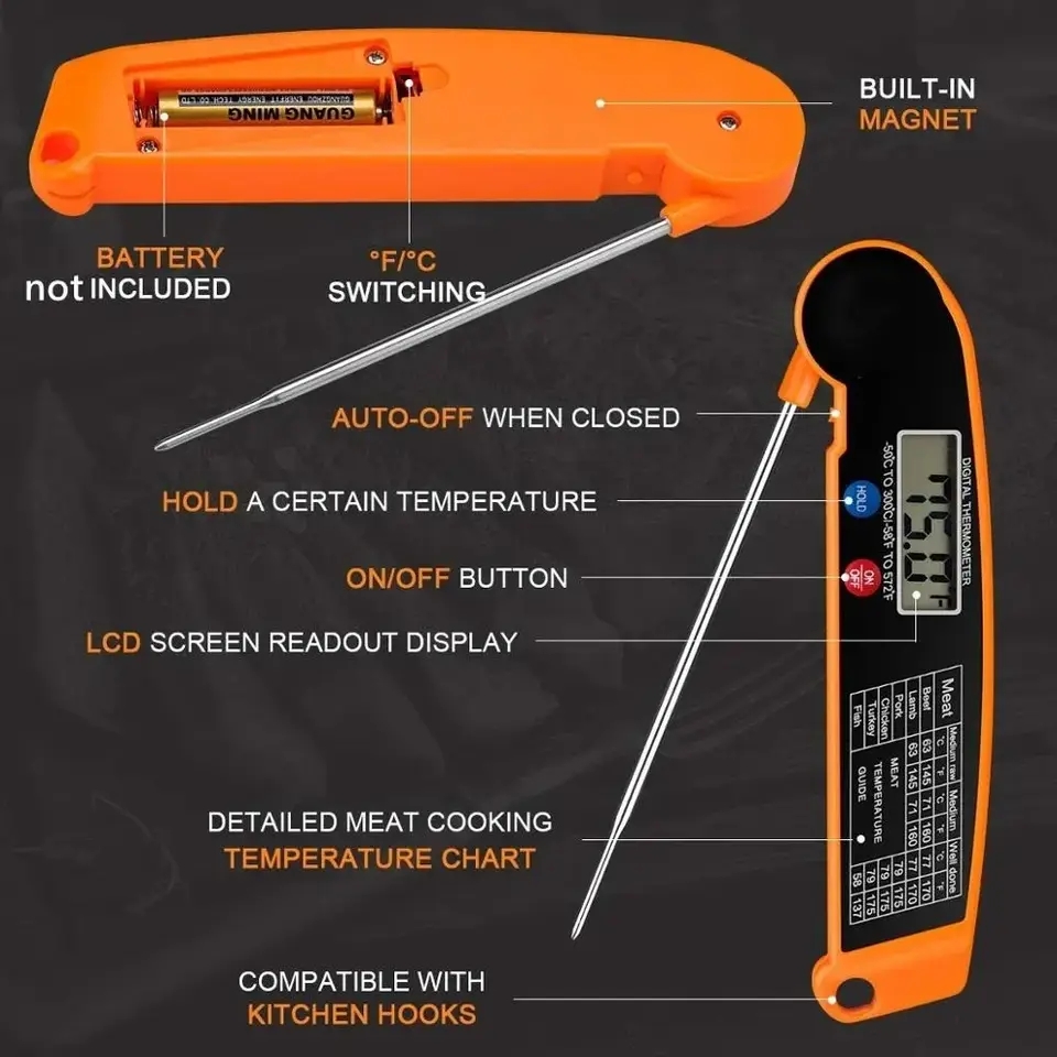 Waterproof Digital Kitchen Foo - Meat Thermometer recension och pris