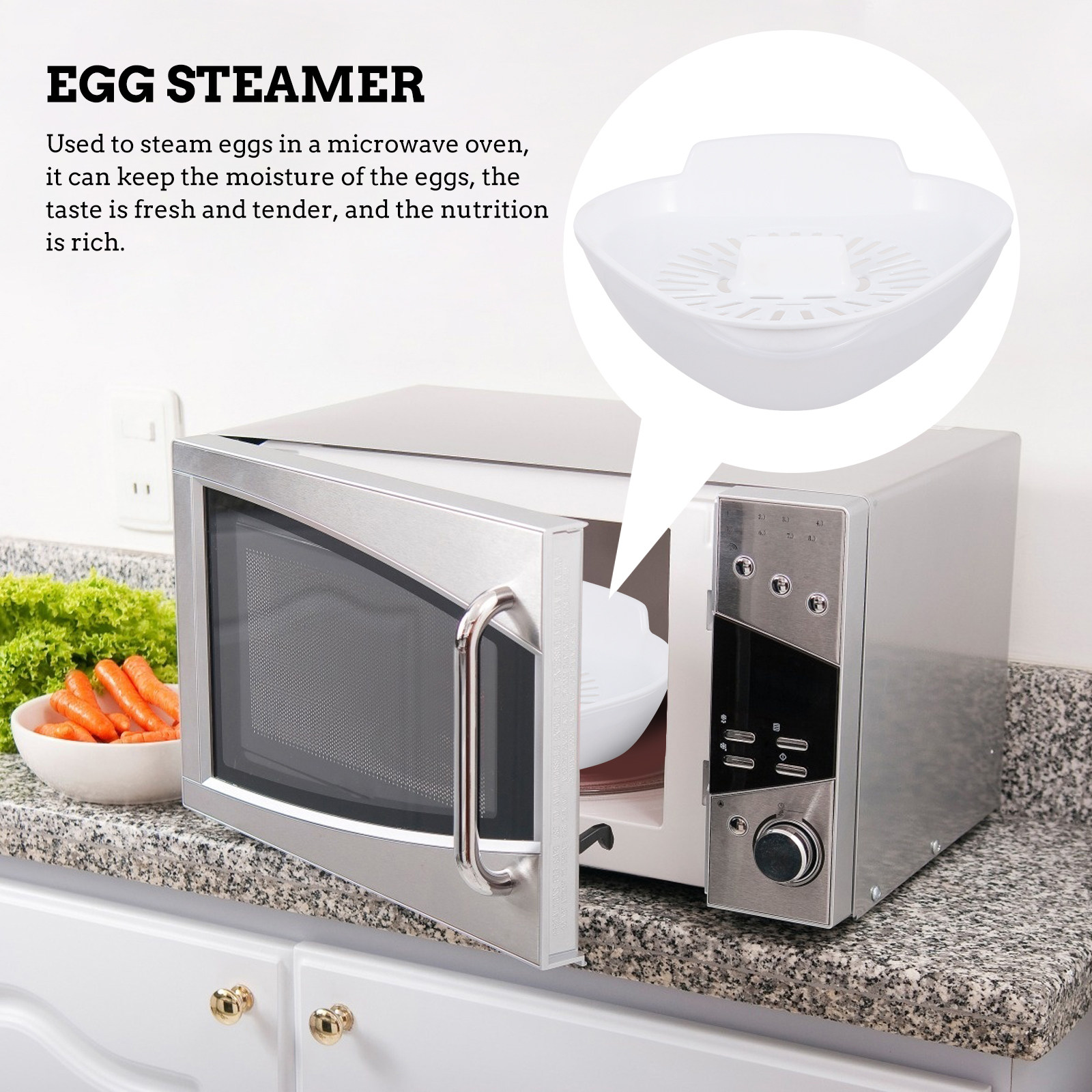 1Pcs Egg Steamer Microwave Ove - Kitchen Gadgets Store recension och pris