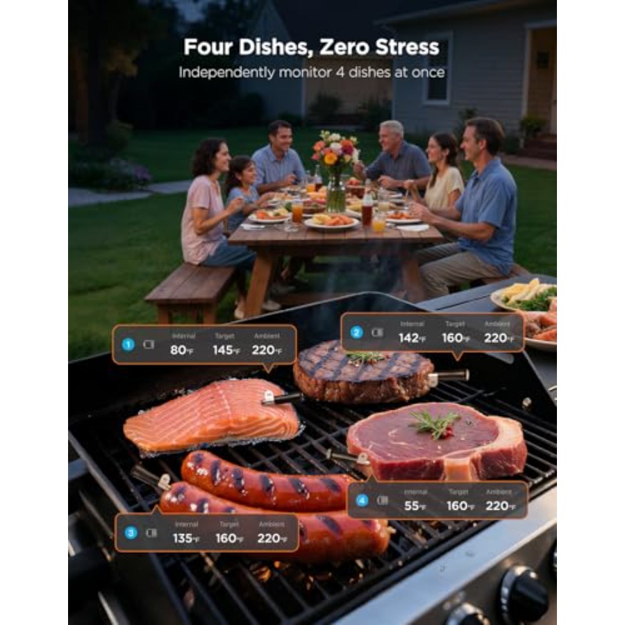 Bluetooth Wireless Meat Thermo - Meat Thermometer recension och pris