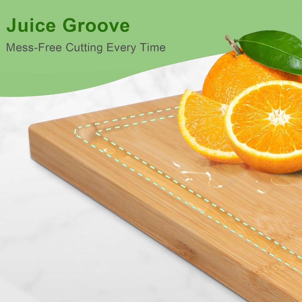 Bamboo Cutting Board with Juic - Bamboo Cutting Board recension och pris