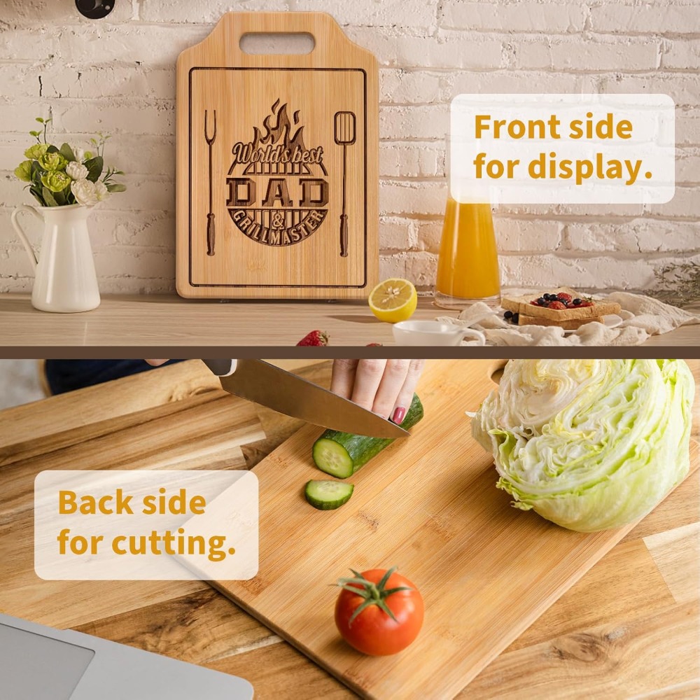 Engraved Bamboo Cutting Board  - Bamboo Cutting Board recension och pris